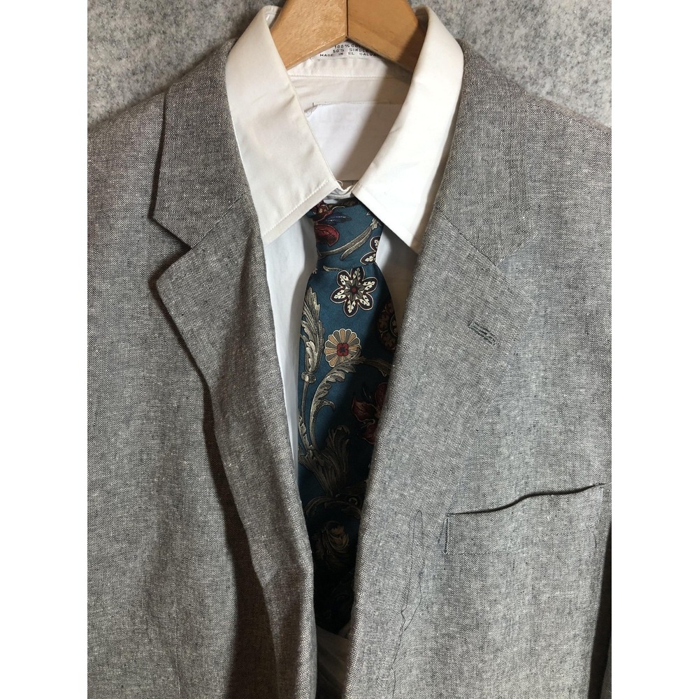 Stafford Blazer 40R Gray Classic Fit Sport Coat Jacket Casual Business Classic